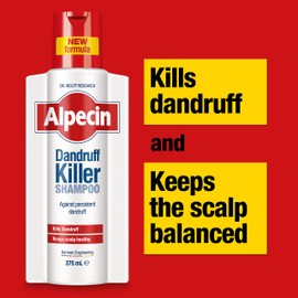 Alpecin Dandruff Killer Shampoo 375ml | Effectively Removes and Prevents Dandruff | Hair Care for Men Made in Germany