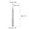 sourcing map 10Pcs 0.9mm Carbide End Mill Engraving Milling Cutter