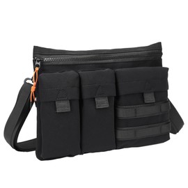 [V.W.V&others] Sacoche Shoulder Bag, One Shoulder Messenger Bag, Large Capacity, Small, Bag, Outdoor, Men's, Women(Black)