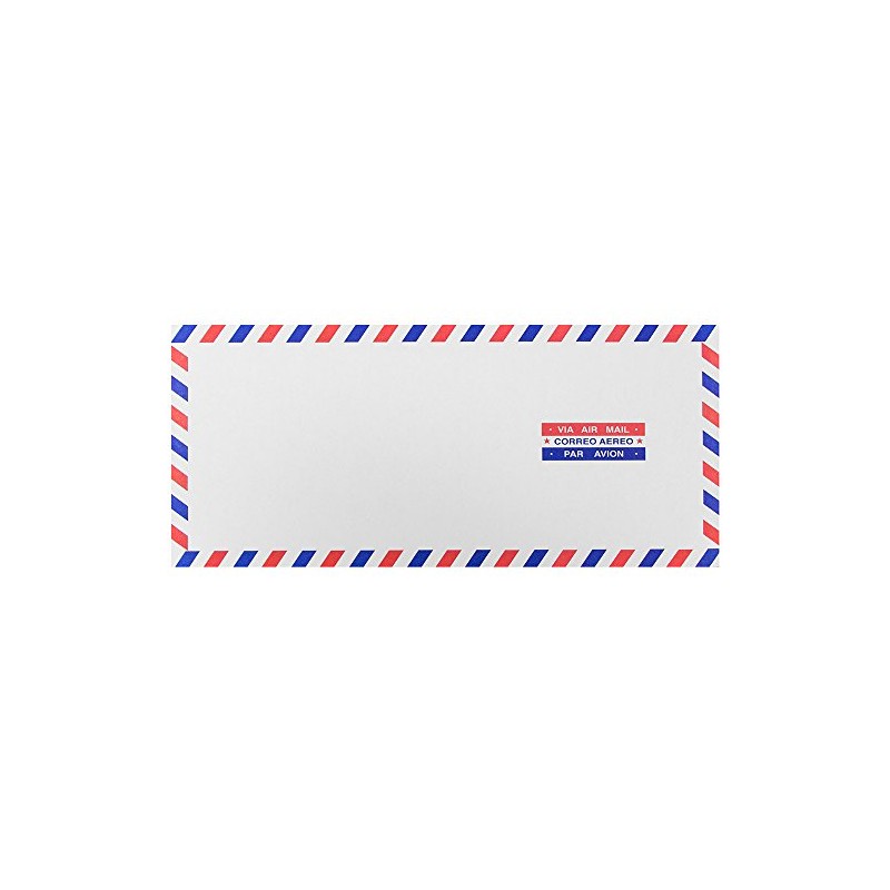 JAM PAPER #10 Airmail Envelopes - 4 1/8 x 9