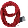 World of Scarfs Hidden Zipper Secret Pocket Scarf Snood Wrap