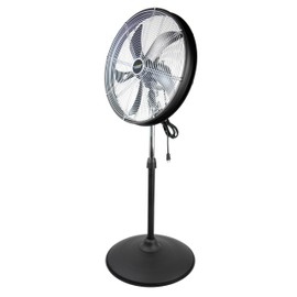 Blue Blower High Velocity Oscillating Adjustable Tilt 20in Shroud Pedestal Fan