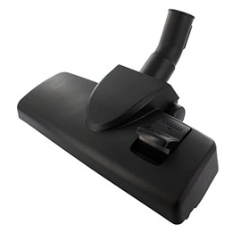 Europart Bodendüse mit 1 Pedal, 32 mm, mit Metall-Sohle und Rädern, hochwertig, Kunststoff, Schwarz