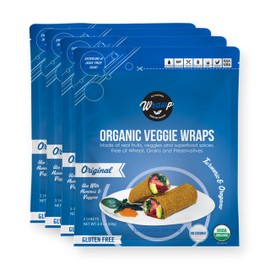 Raw Organic Mini Original Veggie Wraps (4 Pack) | Wheat-Free, Gluten Free, Paleo Wraps, Non-GMO, Vegan Friendly Made in the USA