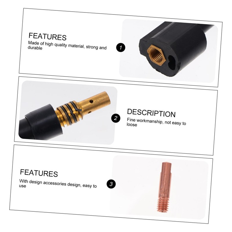 LALAFINA Mig Welding Accessory Kit Welder Tips Nozzle Holder and