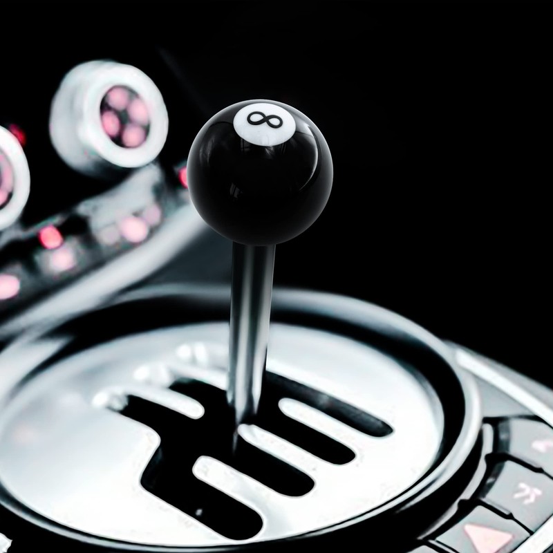 HiSport Black 8 Ball Gear Shift Knob, Round Shifter Knobs