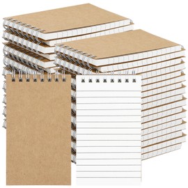 MIVIDE 60 Pack Pocket Notebooks, 3x5 Small Top Spiral Notepad Bulk, Spiral Notebooks with 60 Sheets/120 Lined Pages Mini Note Pads Notebooks for Home, Work, Office, Travel