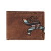 HOOEY Bi-Fold Leather Men's Wallet (Hawk - Brown/Navajo Serape)