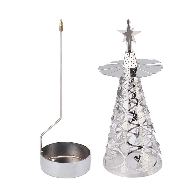 Spinning Candle Holder Rotating Candlestick Set for Romantic Wedding Christmas