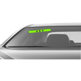 Ez-line Vinyl Windshield Stickers 3 Dozen 15 Inch Chartreuse Slogan Dealership Pro Pack for Car Lots (EZ115-Pack3)