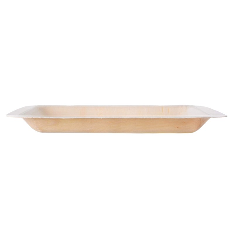 GRÄWE Disposable Plates Set - Wooden Plates, 25 Pieces, 21