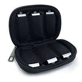 Flash Drive Case USB Holder Organizer Individual 6 Slots with Sticks, Portable Electronic Accessories Storage Bag for USB Flash Drives Jump Drive Memory Stick