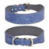 Pimaodog Leather Dog Collar, for Large, Medium & Small Dogs,