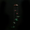 Outdoor Waterproof Solar Panel LED Dragonfly Wind Chimes Home Garden