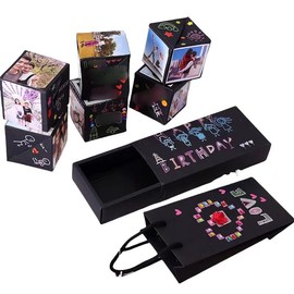 Surprise Box Gift Box for Money, DIY Unique Folding Bouncing Gift Boxes with Confetti, Surprise Gift Box for Birthday, Anniversary, Valentine's Day