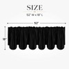 Aquazolax Kitchen Valances for Windows Readymade Blackout Window Scalloped Valance