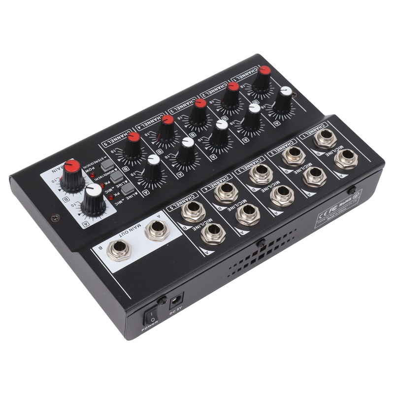 MIX5210 Sound Mixer Digital Mixer 10 Channel Compact Studio Mixer