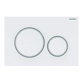 Geberit Sigma20 115.882.11.1 Flushing Plate 2 Quantity White Matt 115882111