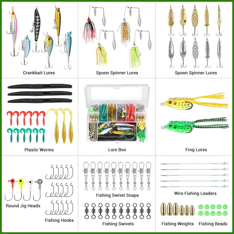 Kit de Pesca Iron Tree de 102 señuelos para Agua