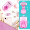 DreamGenius Travel Razors for Women Include 1 Handle and 2