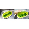 Kokubo Colander Spin Wheel Colander Oval Green KK-311