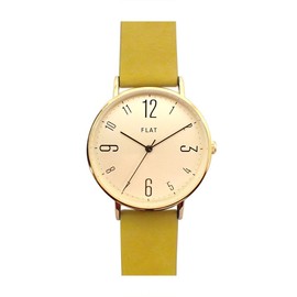 Follow H02118S-1 YE Women's Flat Watch, Simple Strap, Yellow, yellow