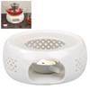 KAYCROWN Teapot Warmer, Ceramic Tea Warmer with Tealight Holder, Teapot