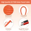 Behaunty Solar Connector to DC 8mm Adapter Cable 8FT, 12AWG