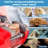 dcvbny 24 Pcs 3/32" (2.3mm) Round Shank Tungsten Steel Wood