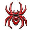 2Pcs Custom Spider Emblems Left Right Car Badge for Universal