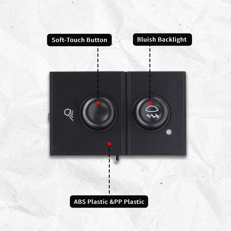 Headlight Switch & Cargo and Fog Lamp Switch Replacement for