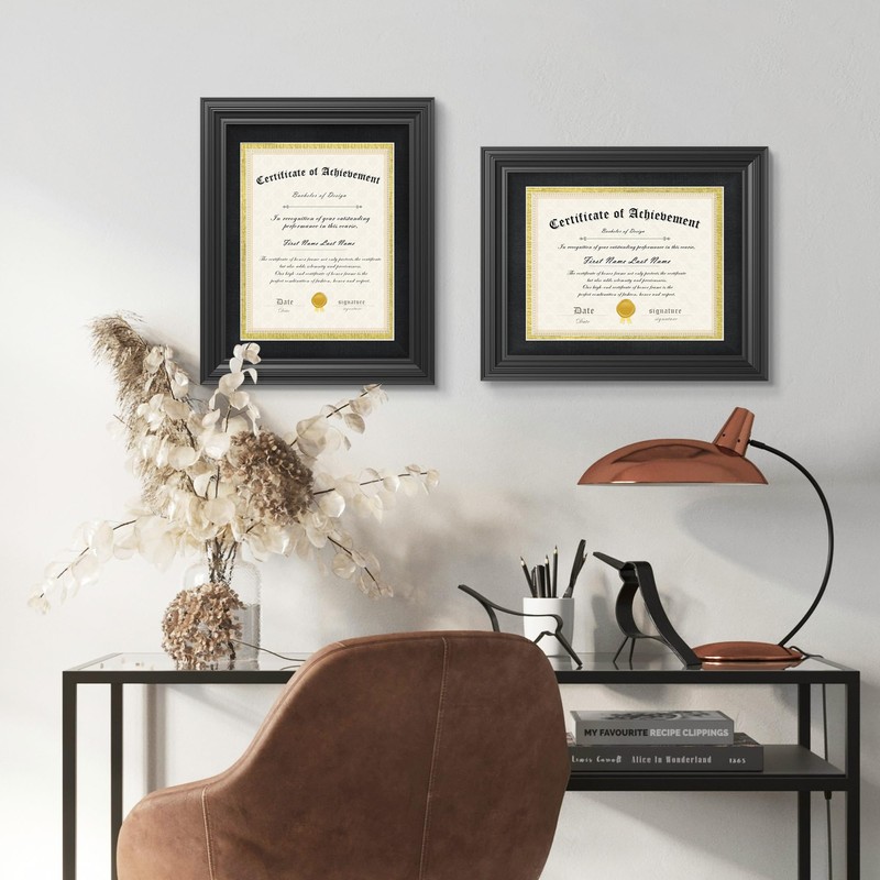 Abtgt Diploma Frame 11x14, With Real Glass, Black and Gold