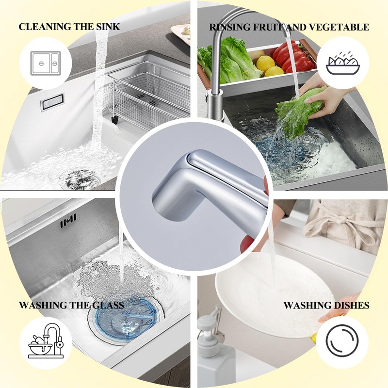 Kitchen Sprayer Replacement Compatible with Moen Sink Faucets Spray Attachment