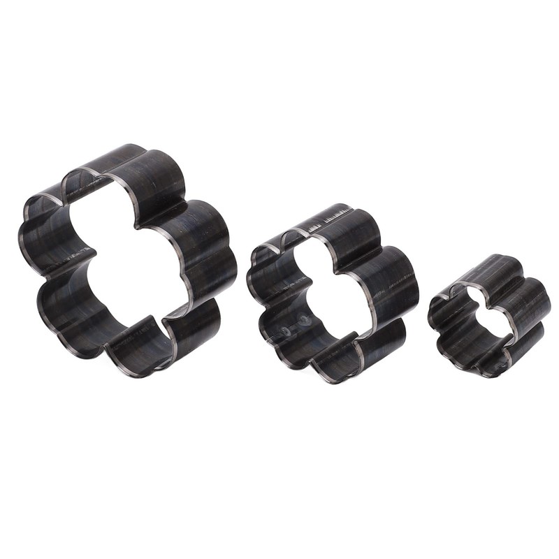 3PCS Flower Shaped Cutter Set Leather Cutting Die Leather Cutting