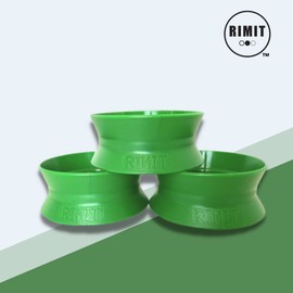 RIMIT Reusable Snap Cap for Rimming Canned Beverages, Beer Rimmer Beverage Lid, Canned Lid (Dark Green)