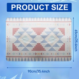 GOMETY Haustier Kühlmatte, 90 * 65cm Selbst Kühlende Hundematte, Kühldecke Katzen Sommer Kühlkissen Waschbar Hund Kältematte rutschfeste Hundematte für Zuhause Unterwegs oder im Auto