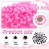 TOAOB 500pcs Pom Poms 1cm Craft Pom Poms Pink Fuzzy