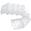 Battery Storage Case for AA/AAA, Battery Holder Box (6Pack Clear)