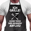 Shirtoo Barbecue Apron with 'Ich Grille' German Text