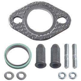 Amaezorx 1pcs Set Exhaust Kit with Gasket & Bolts for 50cc-150cc Scooters, ATVs, Go Karts, 4 Wheelers - Universal Fit Replacement Exhaust System Parts