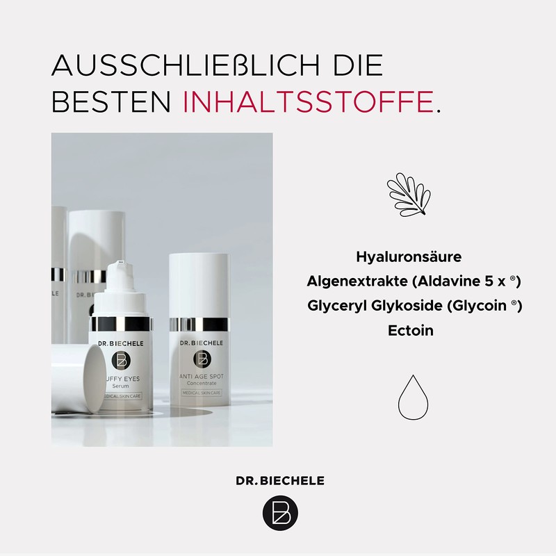 Dr. Biechele Puffy Eyes Serum for Dark Circles with Hyaluronic