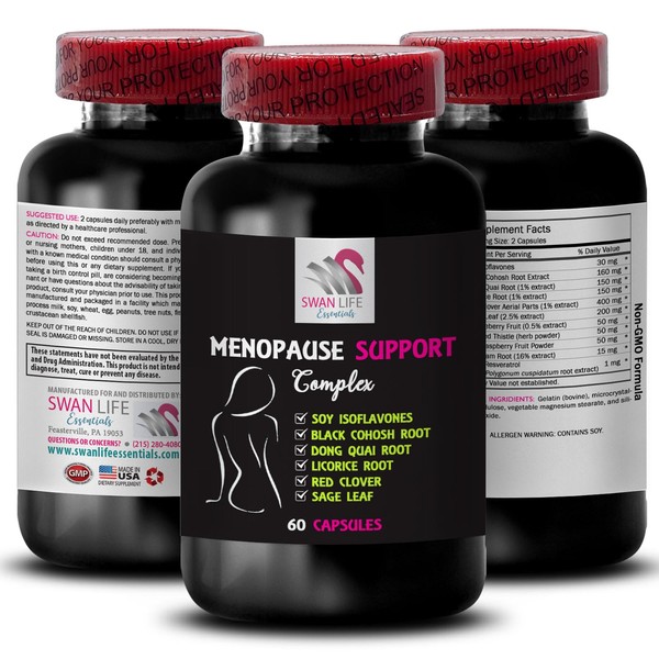 MENOPAUSE SUPPLEMENTS FOR WOMEN - menopause support for women, red