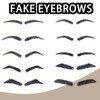 Fake Eyebrows, One Pair False Eyebrows Natural Invisible Realistic 100%