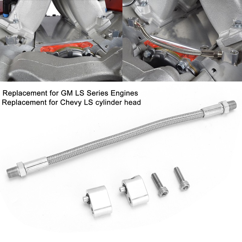 Cylinder Head Coolant Steam Port Crossover Hose Kit Replacement for
