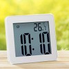 Digital Bathroom Clocks Simple LCD Electronic Alarm Clock Waterproof Shower