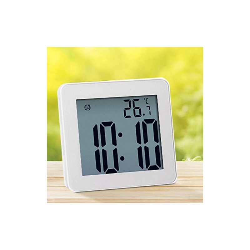 Digital Bathroom Clocks Simple LCD Electronic Alarm Clock Waterproof Shower