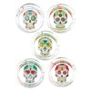 Glass Ashtray Coloured Skull