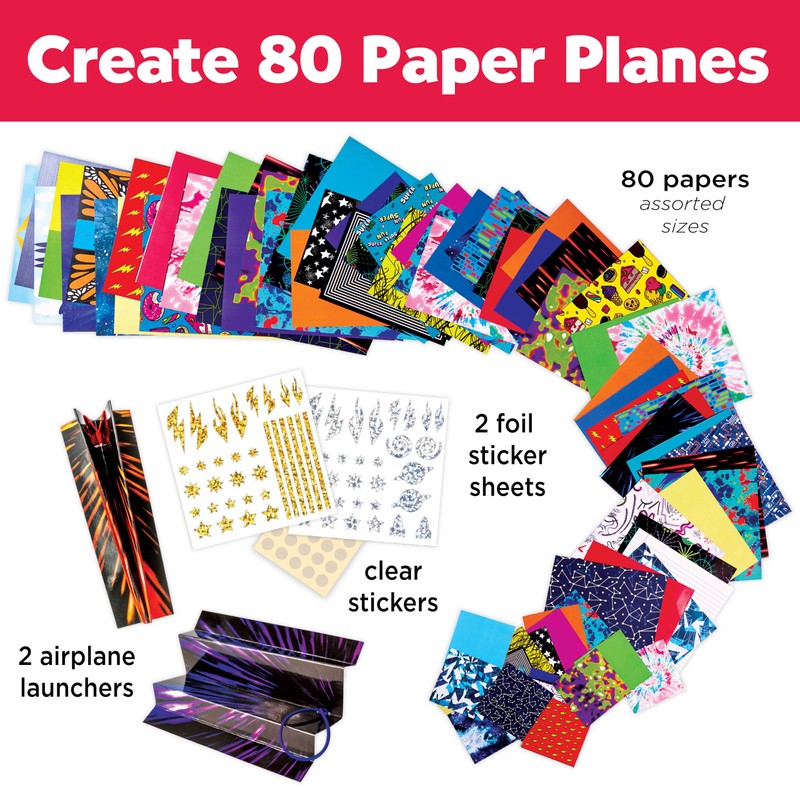 Creativity for Kids Stunt Squadron Fold & Launch Paper Airplanes: