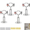 TOOSOAR Pack of 4 adjustable pipe brackets, wall mount, ceiling
