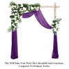 Chiffon Wedding Arch Draping Fabric 2 Panles 6 Yard Purpl